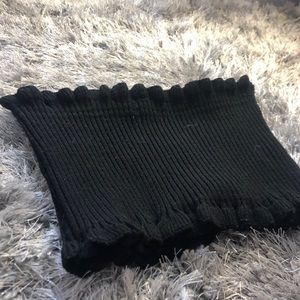 Black Bandeau Crop Top